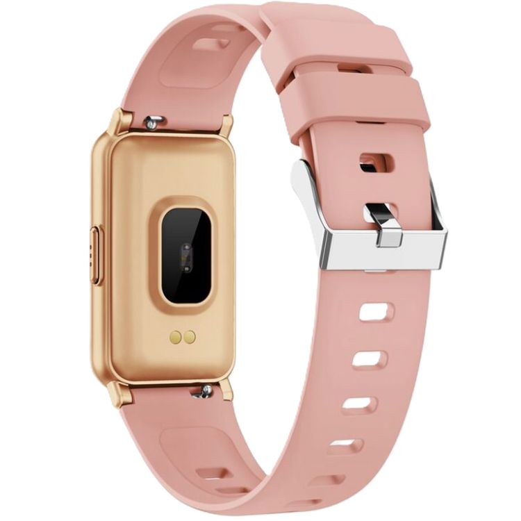 ساعة سويس ميليتاري راين الذكية بشاشة IPS مقاس 1.45 بوصة، عمر البطارية 10 أيام، تدعم اللغة الإنجليزية والعربية، تعمل بنظامي التشغيل iOS 11 وAndroid 5، مقاومة للماء - وردي