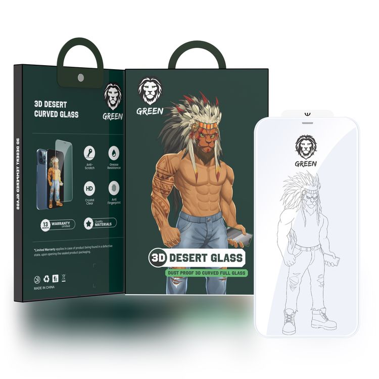 غرين واقي شاشة زجاجي ثلاثي الأبعاد متوافق مع ايفون 12 برو ماكس (6.7 بوصة) ، مضاد لبصمات الأصابع ، سهل التركيب ، مضاد للخدش ، حماية من الصدمات والصدمات ، زجاج مقوى مقاوم للماء والغبار