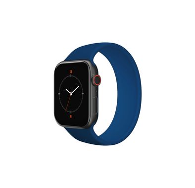 iGuard by Porodo Silicone Sport Loop Watch Band for Smart Watch, Fit & Comfortable Replacement Wrist Band Compatible for Apple Watch  44mm / 42mm - Blue