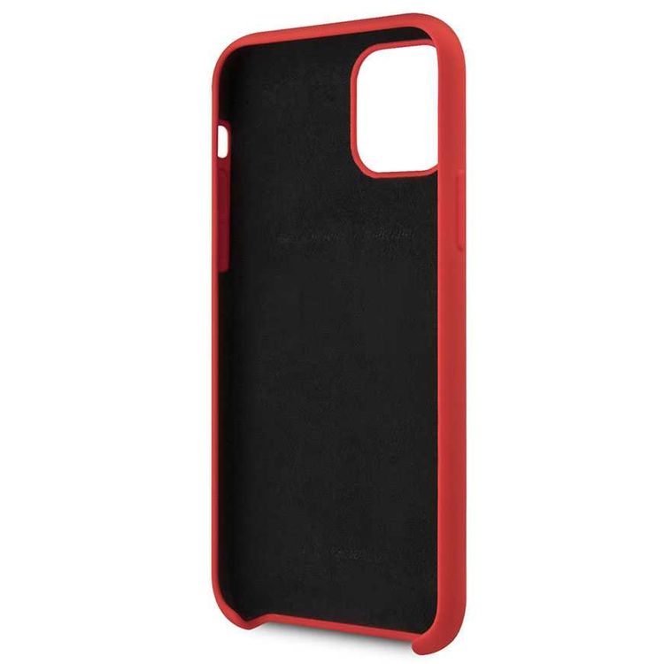 CG MOBILE Silicone Phone Case On Track & Stripes Compatible for iPhone 11 (6.1") Drop Protection Mobile Case Officially Licensed - Red