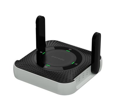 بورودو جهاز توجيه محمول للمنزل والخارج 4G & LTE، مسافة إشارة 40 متر، زمن عمل يصل إلى 12 ساعة، يتصل به 10 أجهزة، 100 ميجابت في الثانية LAN، بطارية مدمجة، بطاقة SIM صغيرة، CPE و MiFi، فئة CAT4، معدلات تنزيل 150 ميجابت في الثانية ورفع 50 ميجابت في الثانية - أسود