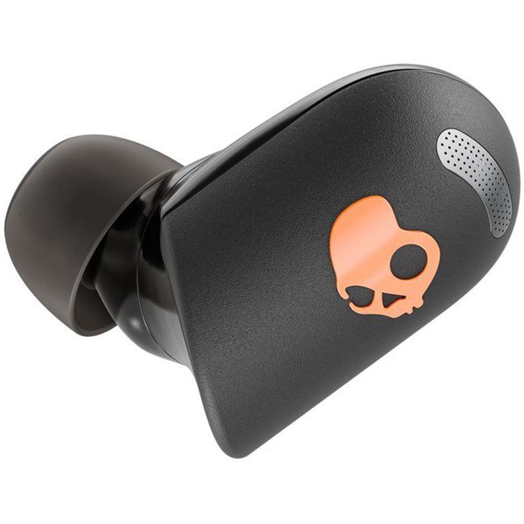 سماعات Skullcandy SESH ANC اللاسلكية الحقيقية داخل الأذن، تفعيل المساعد الصوتي، قطر السائق 12 مم، حتى 48 ساعة إجمالي عمر البطارية - أسود/برتقالي