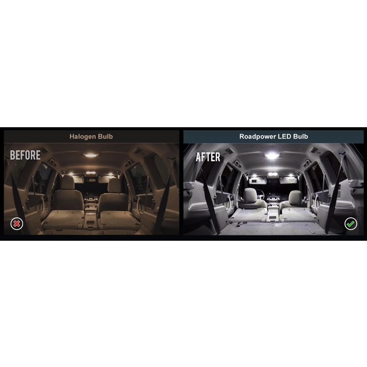 ROADPOWER Super Bright Car Interior and Roof 3 LED Light