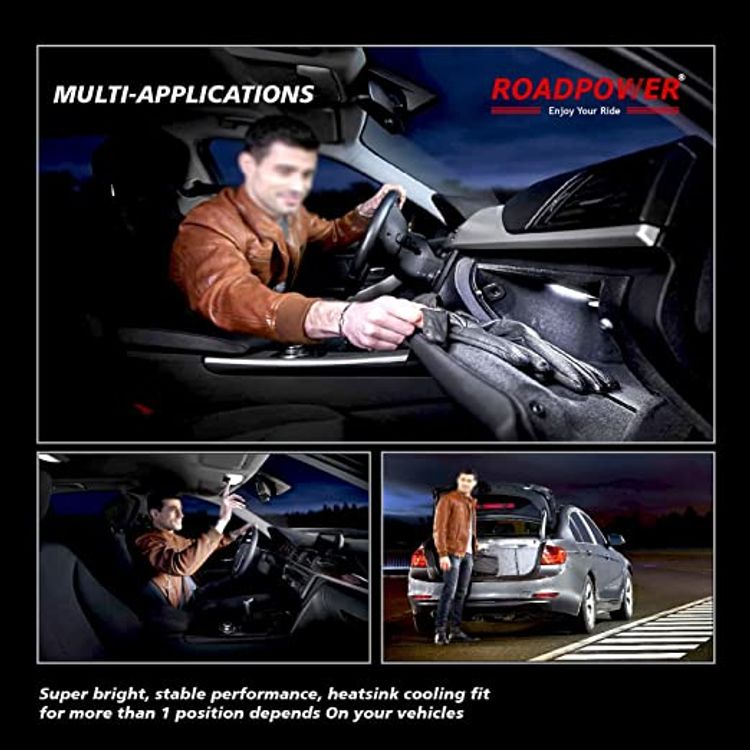 ROADPOWER Super Bright Car Interior and Roof 3 LED Light