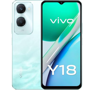Xiaomi vivo Y18 TRA Version, 6.56", 6GB RAM, 128 Storage, 50MP, Dual SIM, Android 14, GSM, HSPA, LTE - Wave Aqua