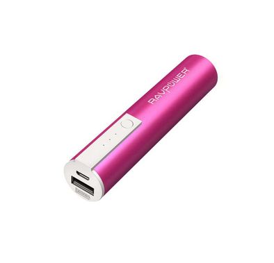 RAVPower 3350mAh Luster Portable Charger - Pink