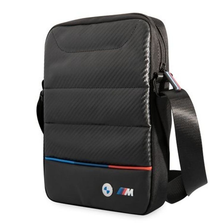 BMW Tablet Bag Carbon & PU Nylon compatible with 10" - Black