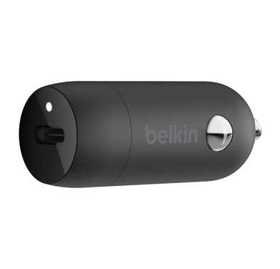 شاحن سيارة بلكين USB-C بقدرة 30 وات PPS - أسود