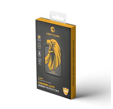 واقي شاشة كامل ثلاثي الابعاد من Liberty Guard  لساعة Apple Watch (42 مم)،مصنوع من مادة PET الناعمة و مضاد للصدمات والتأثير – شفاف