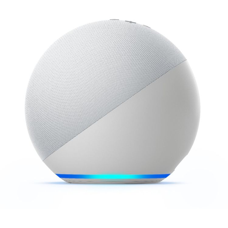 Amazon Echo 4th Gen Spherical Design with Rich Sound, Smart Home - Glacier White