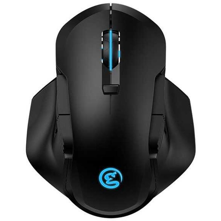 GameSir GM300 Wireless Gaming Mouse, Agility X Technology w/ 1ms Report Rate, Anti-Slip Skin Coating, Customize Magnetic Side Plate & Counterweight, Omron Mechanical Mouse - Black