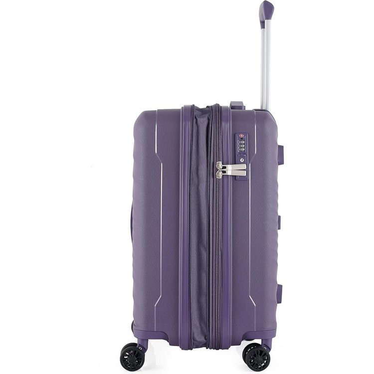 H.T Luggage Bag, Hard Case Polypropylene (PP) Material - Small/Purple