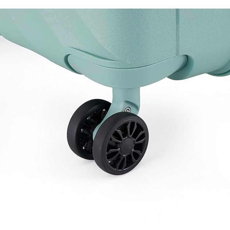 H.T Luggage Bag, Hard Case Polypropylene (PP) Material - Large/Green