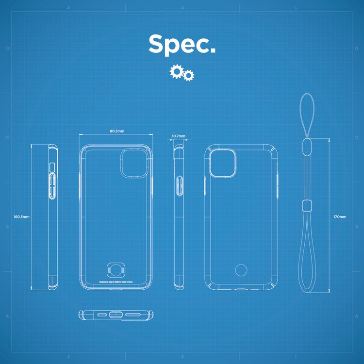 Elago Slimfit Strap Case for iPhone 11 Pro Max - Black