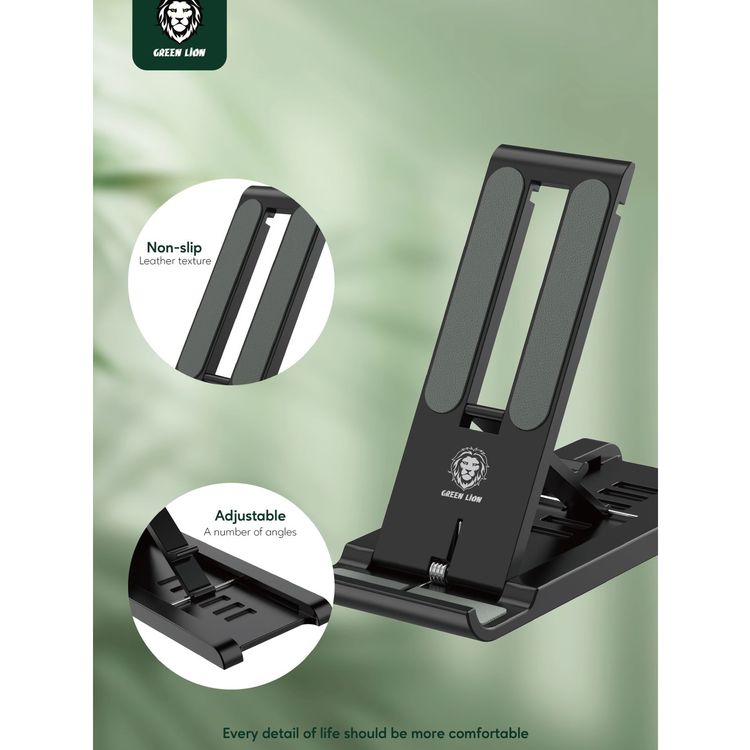 Green Lion Pocket Size Stand  - Black