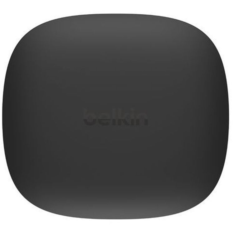 سماعات بلکین SoundForm Pulse لإلغاء الضوضاء، ثلاث ميكروفونات لكل سماعة، محركات ديناميكية بحجم 12 مم، تصميم مريح، وضع مونو، 35 ساعة عمر البطارية - أسود