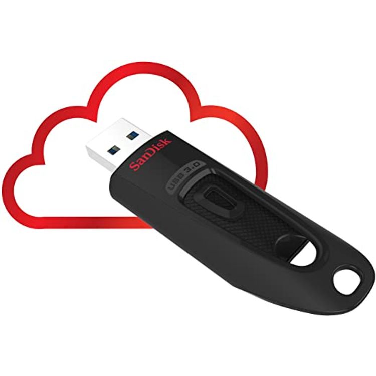 SanDisk SDCZ48-032G-GC46 32GB Ultra USB 3.0 Flash Drive and Cloud - Black