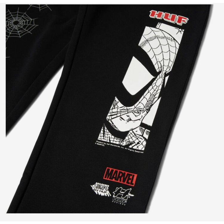 HUF Marvel Spider-Man Amazing Men's Fleece Pants - Black - M