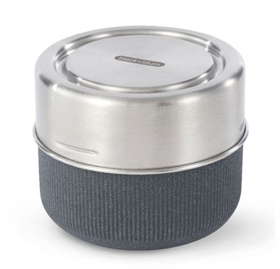 وعاء غداء زجاجي من بلاك آند بلوم (كبير) - فضة