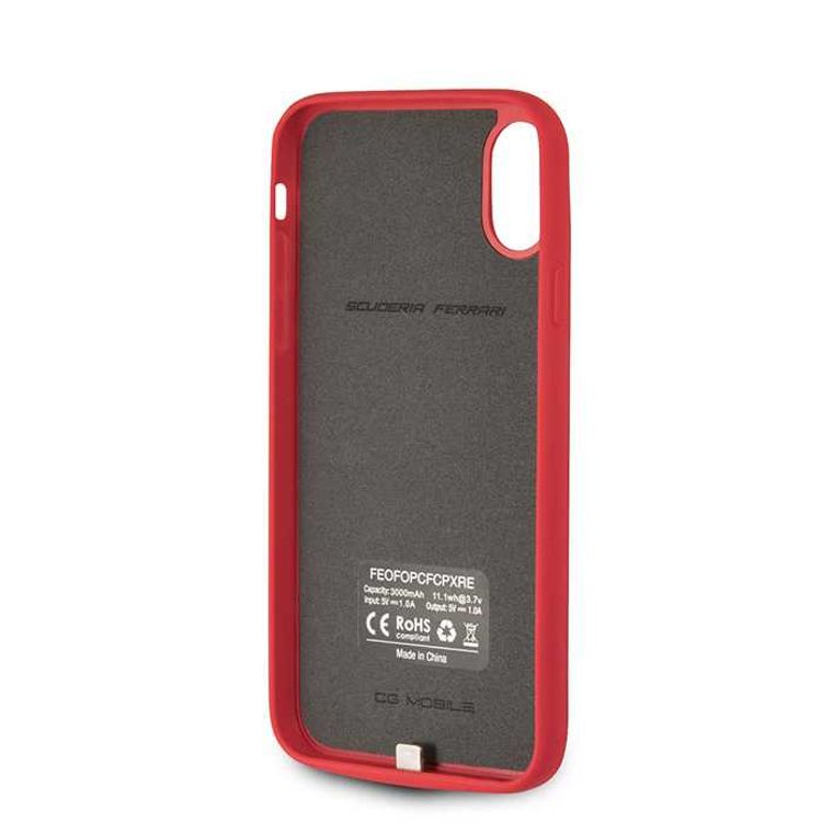 iPhone X Case CG Mobile Ferrari FEOFOPCFCPXRE Power Case- Red