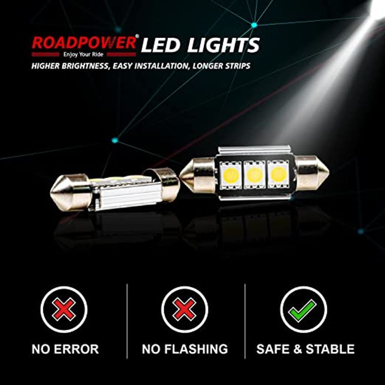 ROADPOWER Super Bright Car Interior and Roof 3 LED Light