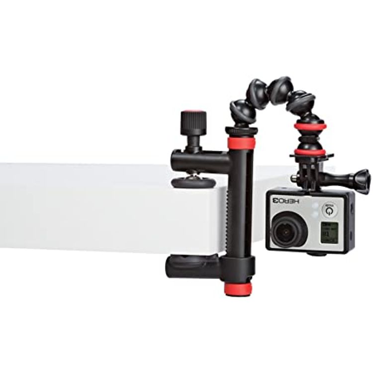Joby JB01280-BWW Action Clamp and GorillaPod Arm Tripod (Black/Red)