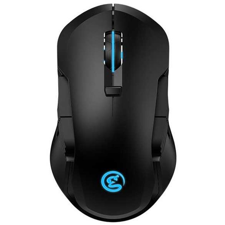 GameSir GM300 Wireless Gaming Mouse, Agility X Technology w/ 1ms Report Rate, Anti-Slip Skin Coating, Customize Magnetic Side Plate & Counterweight, Omron Mechanical Mouse - Black