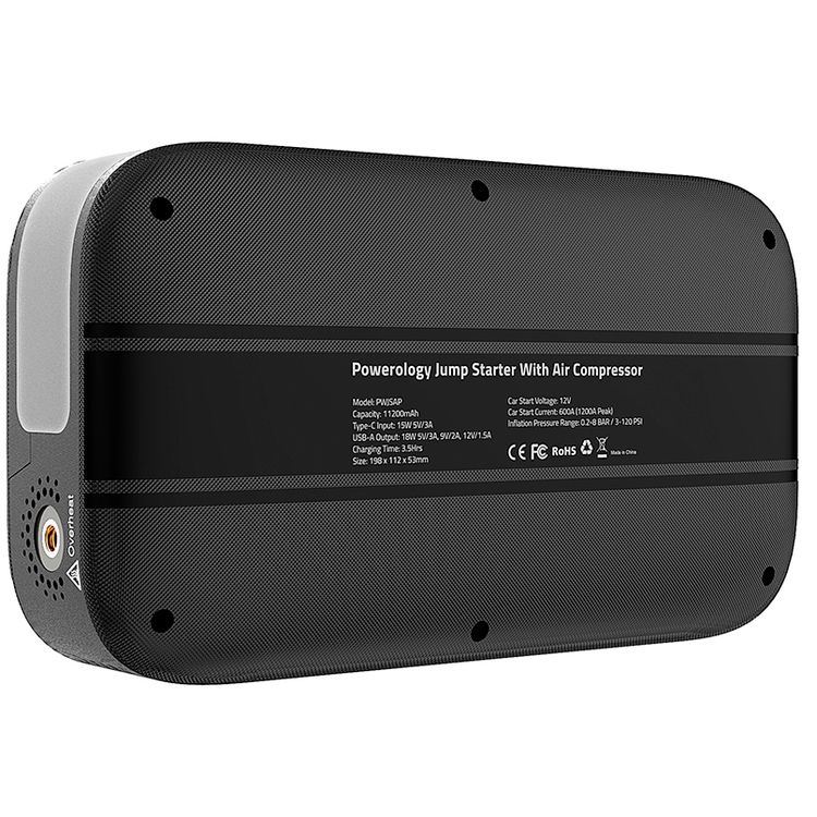 باورولوجي جهاز بدء تشغيل مع ضاغط هواء - أسود