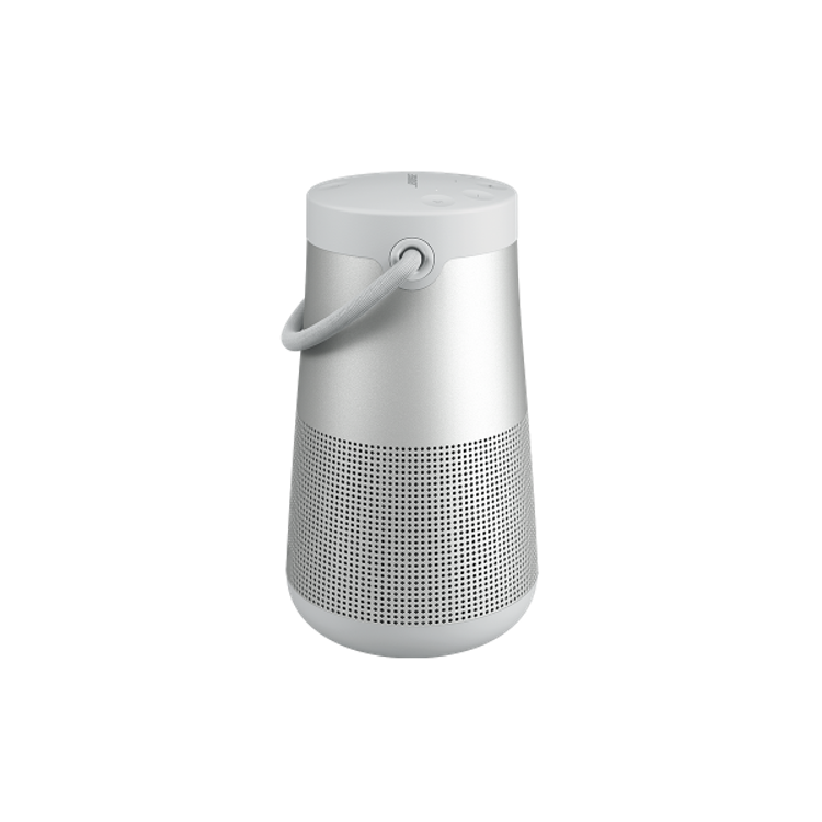 Bose مكبر صوت محمول ساوند لينك ريفولف بلس بلوتوث مع مقبض ، صوت غامر ، مقاوم للماء ، بطارية تدوم 16 ساعة - رمادي