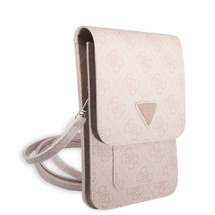 Guess GUWBP4TMPI Wallet 4G Triangle, Suitable for Outdoor, Business, Office, School Officially Licensed - Pink