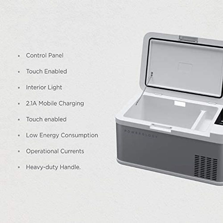 ثلاجة وفريزر صغير بمقصورة مزدوجة من باورولوجي - 18 لتر