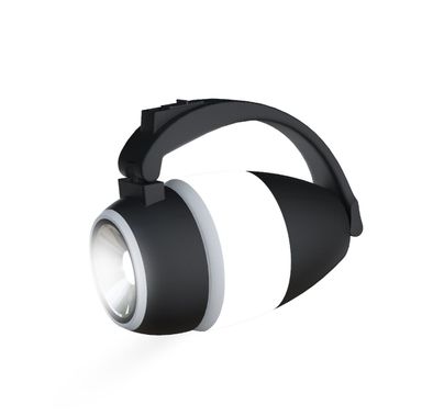 Lifestyle By Porodo 2-in-1 Desk Lamp/Torch Outdoor Lantern - Black