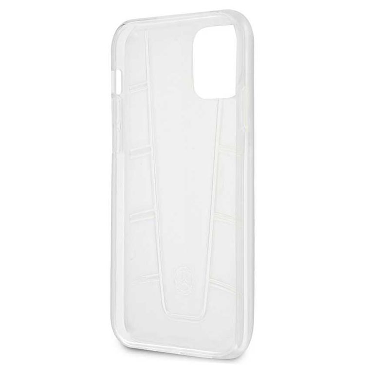 CG MOBILE Mercedes-Benz Transparent Phone Case Embossed 2 Compatible for iPhone 12 Mini (5.4 ) Officially Licensed - Clear