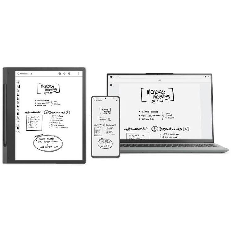 تابلت لينوفو الذكي الورقي [64 جيجابايت واي فاي] - رمادي