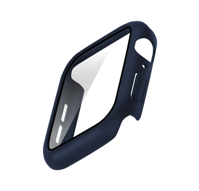 جراب واقي شاشة فيفا مدريد فينو متوافق مع ساعة ابل ، جراب واقٍ كامل من ممتص الصدمات ، جراب بديل ماص للصدمات ومضاد للخدش متوافق مع 42 / 44 ملم -ازرق-