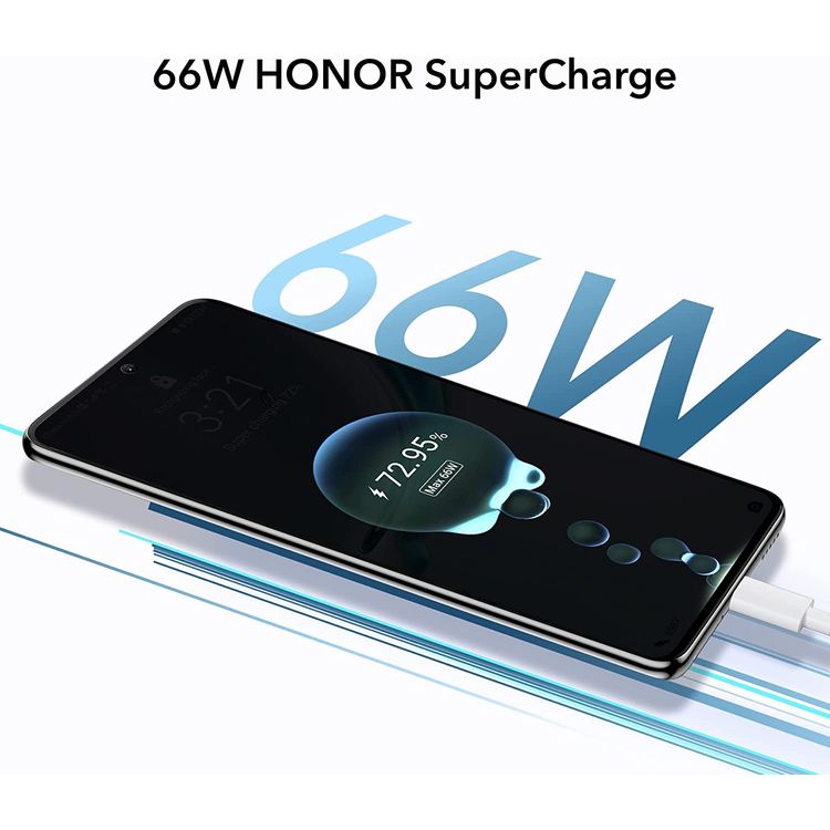 هاتف ذكي Honor X9 5G أسود 8 + 256 جيجابايت يعمل بنظام Android 11 مع كاميرا 48 ميجا بكسل وشاشة 6،81 بوصة وشحن سريع 66 وات مع بطارية 4800 مللي أمبير في الساعة - أسود