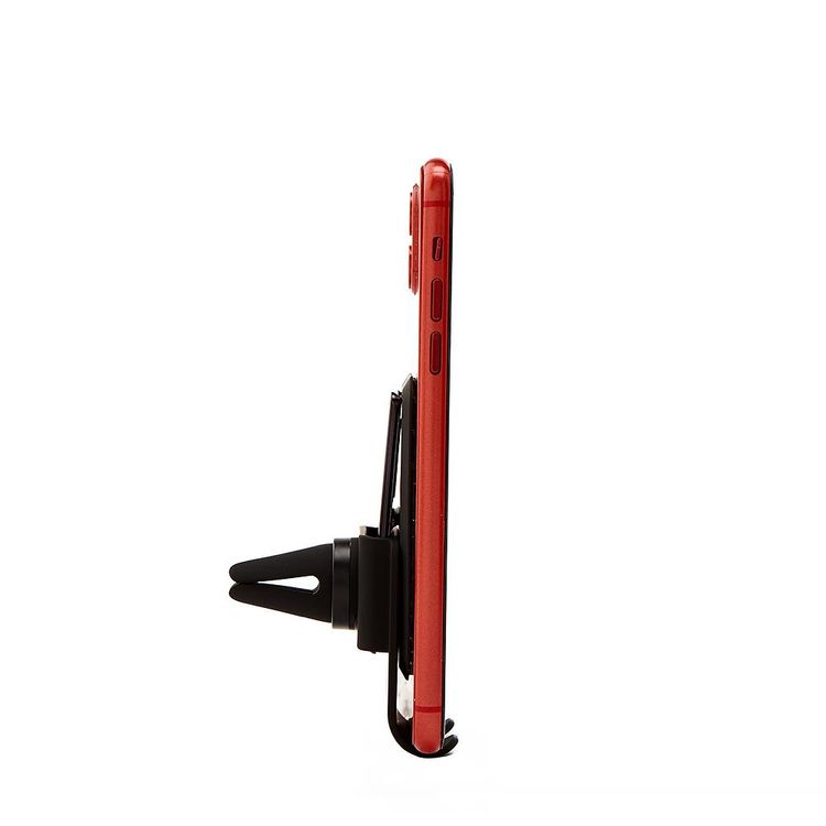 هاندل حامل شامل لتهوية السيارة ، قيادة بدون استخدام اليدين ، دوران للتثبيت من أجل وضع مثالي ، حامل للهاتف المحمول - أسود