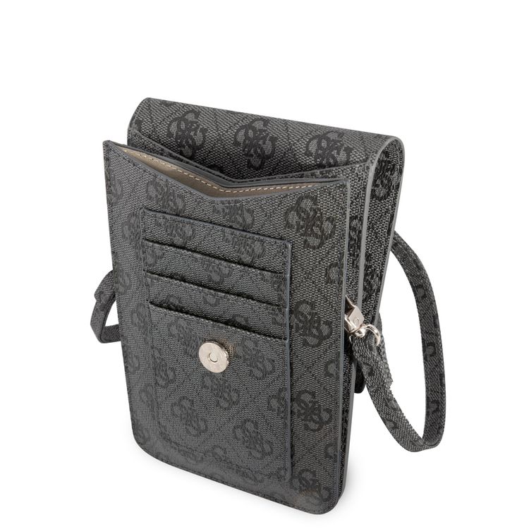 Guess GUWBP4TMGR Wallet 4G Triangle, Suitable for Outdoor, Business, Office, School Officially Licensed - Black