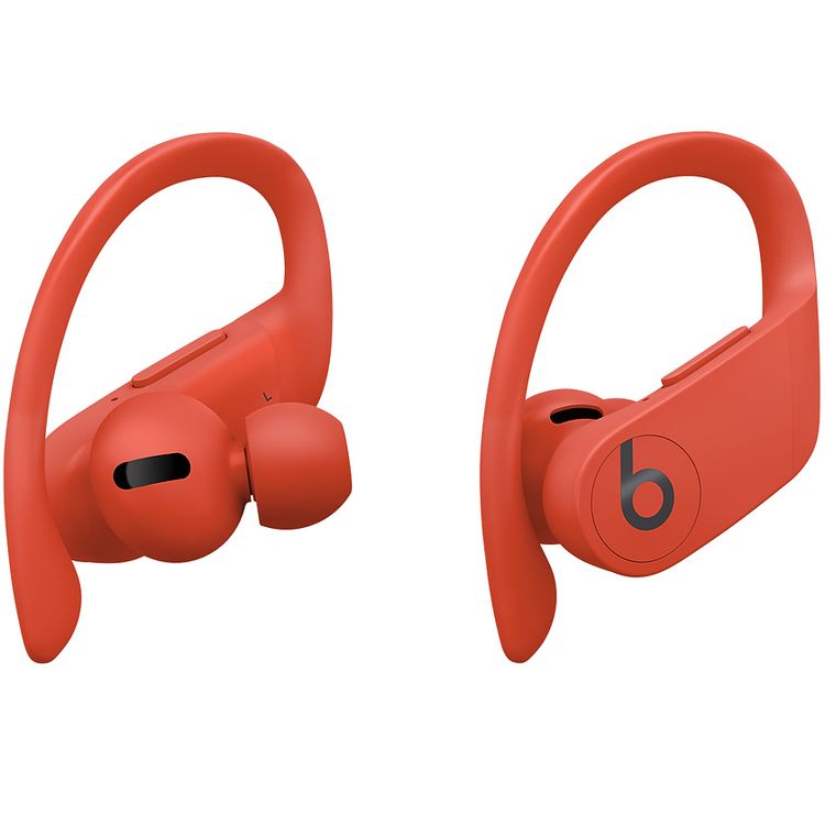 Beats Powerbeats Pro MXYA2-RD Wireless In-ear Headphones Adjustable, secure-fit Ear hooks, Auto play/pause, Lightweight - Lava Red