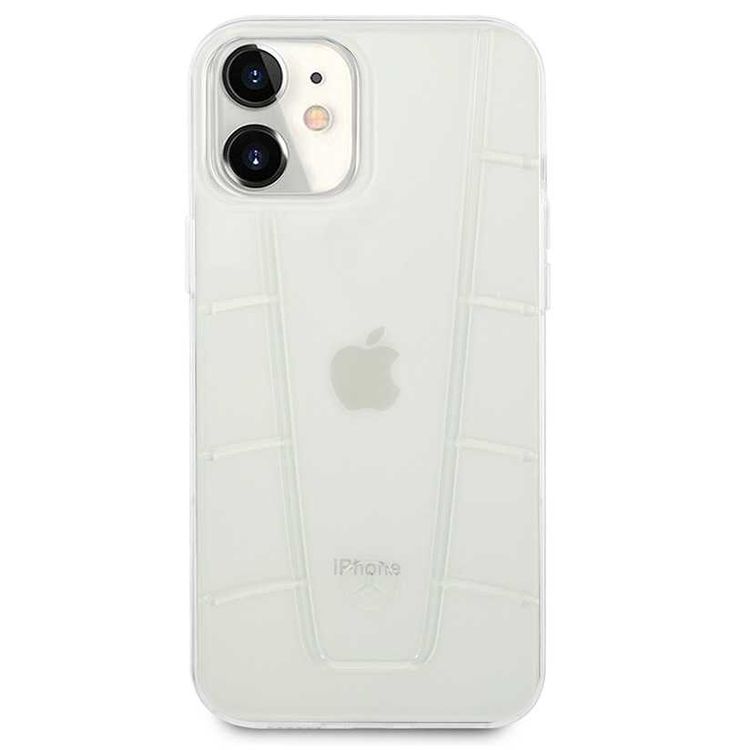 CG MOBILE Mercedes-Benz Transparent Phone Case Embossed 2 Compatible for iPhone 12 Mini (5.4 ) Officially Licensed - Clear