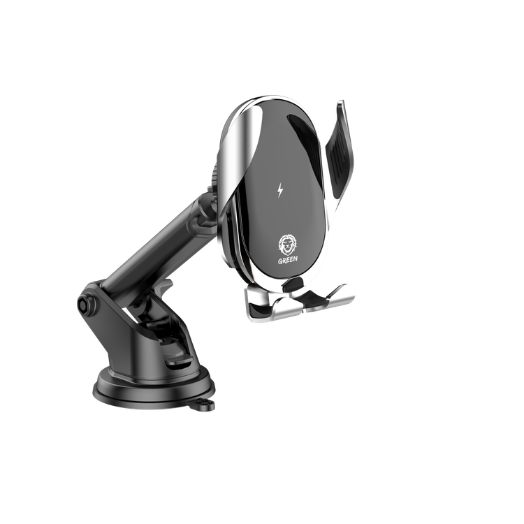 Green Lion Touch Induction Wireless Holder 15W - Black