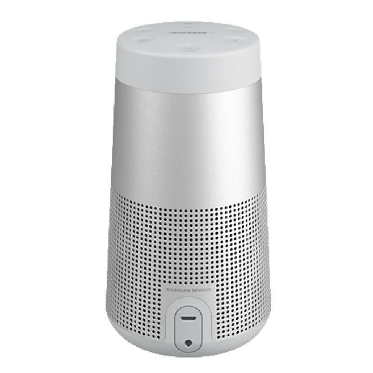 بوس مكبر صوت بلوتوث لاسلكي محمول ساوندلينك ريفلوف II مع أوامر سيري و جوجل الصوتية ، مقاوم للماء والغبار ، عمر بطارية يصل إلى 13 ساعة ، مكبر صوت قابل للإمساك - فضي فاخر