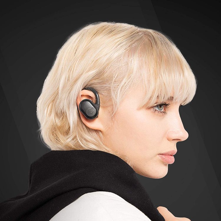  سكل كاندي سماعات أذن لاسلكية فائقة الدقة مع أدوات تحكم كاملة من كل سماعة ، وعمر بطارية 40 ساعة + شحن سريع ، وعرق IP67 ومقاوم للماء ، وخطافات قابلة للتشكيل + براعم ستاي-أوير ، وعلبة شحن لاسلكية لسماعة رأس بلوتوث