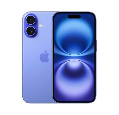 Apple iPhone 16 with 256GB Capacity, 6.1‑inch Screen Size, USB-C Connector Type, 6‑Core CPU, 5‑Core GPU, 5G Network Technology, Splash, Water & Dust Resistant, Middle East Version - Ultramarine