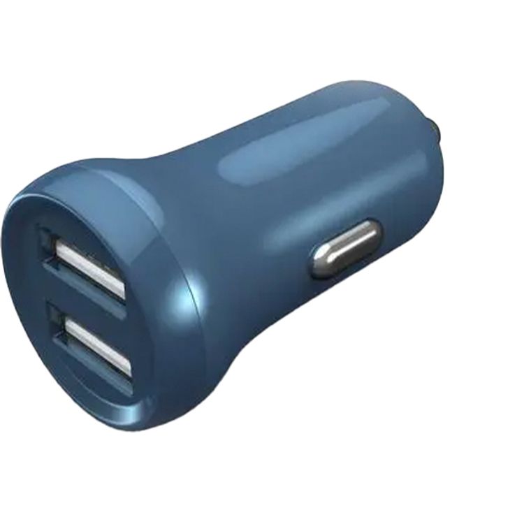 بورودو شاحن سيارة صغير بمنفذين 2.4 أمبير - أزرق داكن