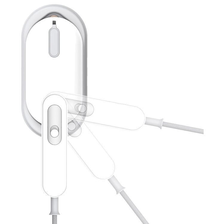 مكواة بخار صغيرة من بورودو لايف ستايل بقدرة 1100 واط - أبيض