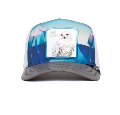 قبعة سائق الشاحنة Goorin Bros Chill Owlt Geomteric للجنسين - رمادي