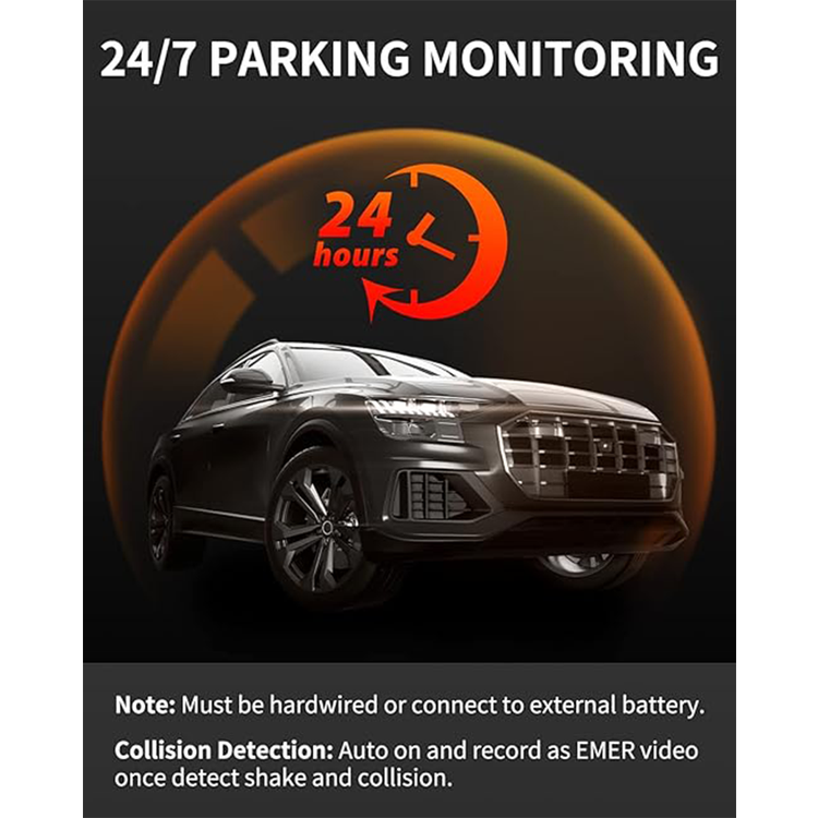 كاميرا ThiEYE مزدوجة للوحة القيادة أمامية وخلفية، شاشة IPS مقاس 3 بوصات بدقة 1080 بكسل، زاوية عريضة 170 درجة، تسجيل متكرر، نطاق ديناميكي واسع، رؤية ليلية، مستشعر جاذبية