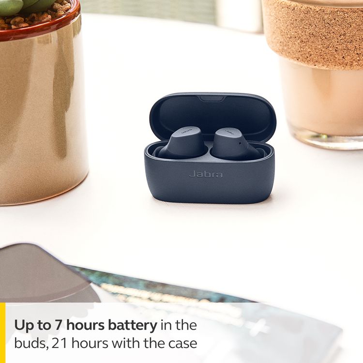 Jabra Elite 2 True Wireless Earbuds ELITE2-NBL In Ear Bluetooth Wireless Earbuds With perfectly fitting 6 mm speakers - Navy Blue