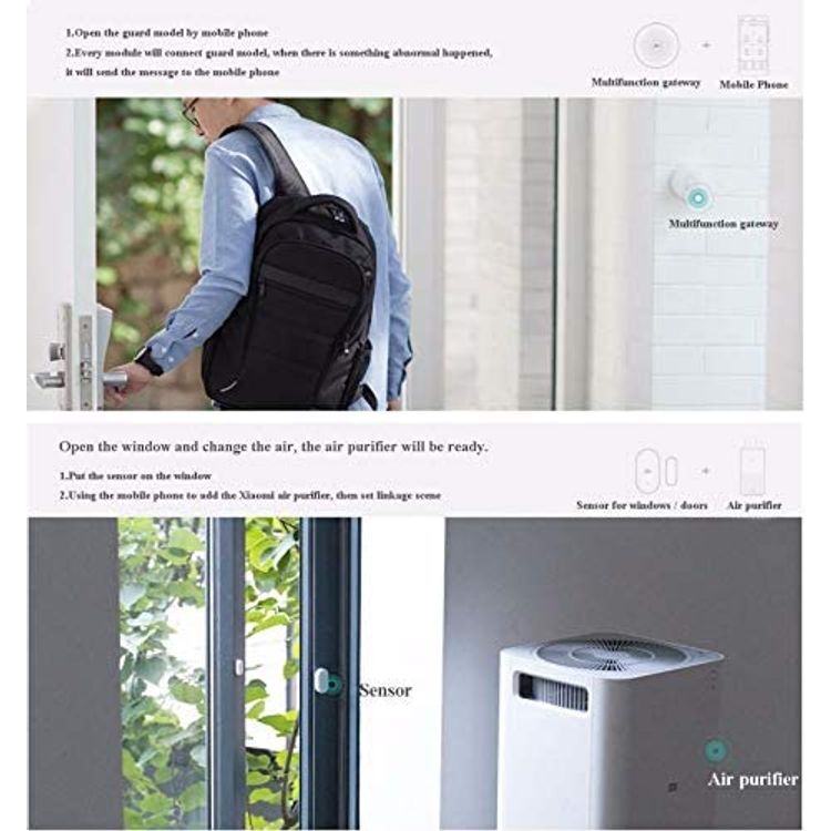 Xiaomi Mi Window and Door Sensor, Easy to Install, Highly Sensitive Sensor Suitable for All Types of Households - White